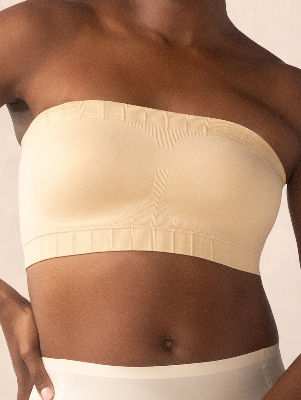 Truekind Cream Convertible Strapless Bandeau Bra In Chai NWT